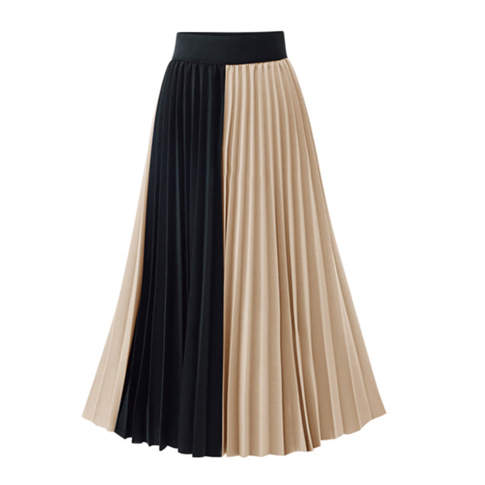 Two Tone Pleated Skirt