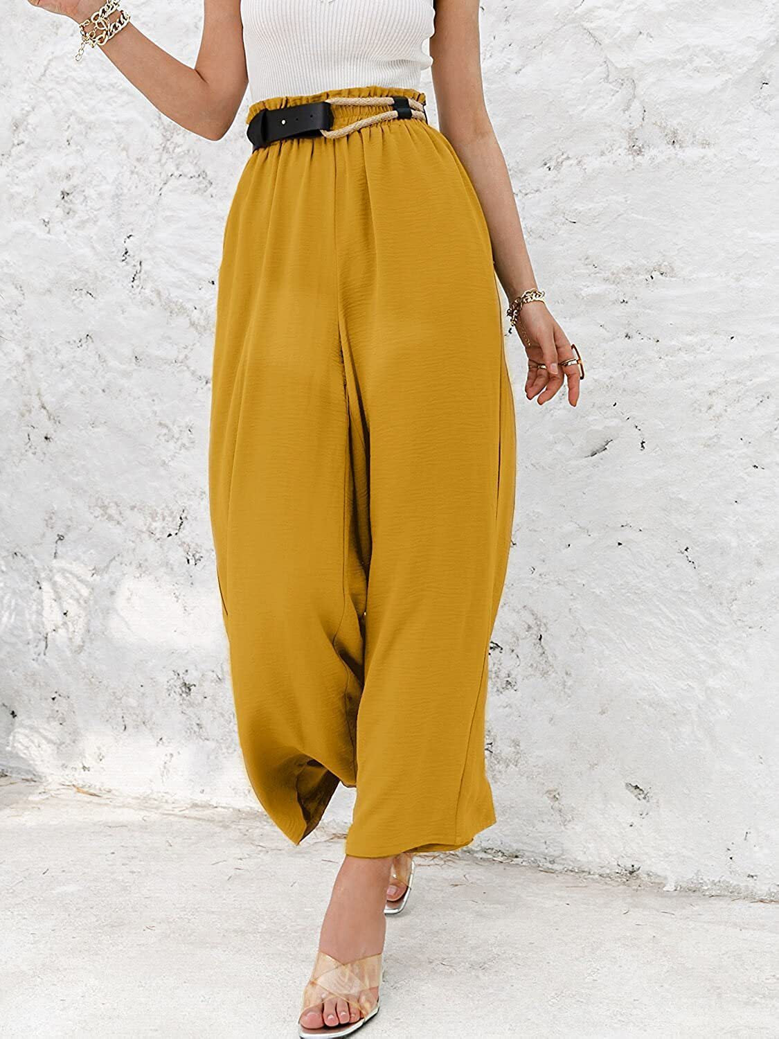 High Waist Loose Casual Pants