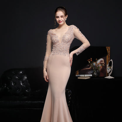 Long Sleeve Lace Granada Gown