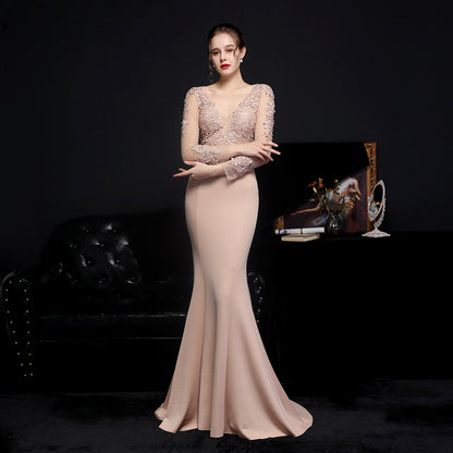 Long Sleeve Lace Granada Gown