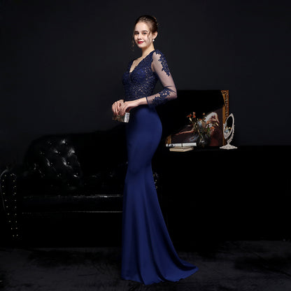 Long Sleeve Lace Granada Gown