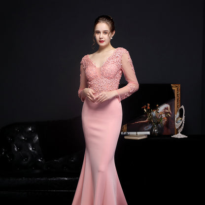 Long Sleeve Lace Granada Gown