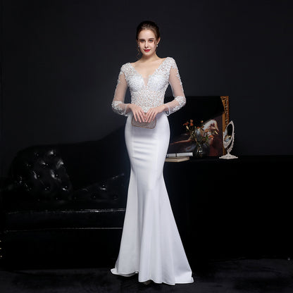 Long Sleeve Lace Granada Gown